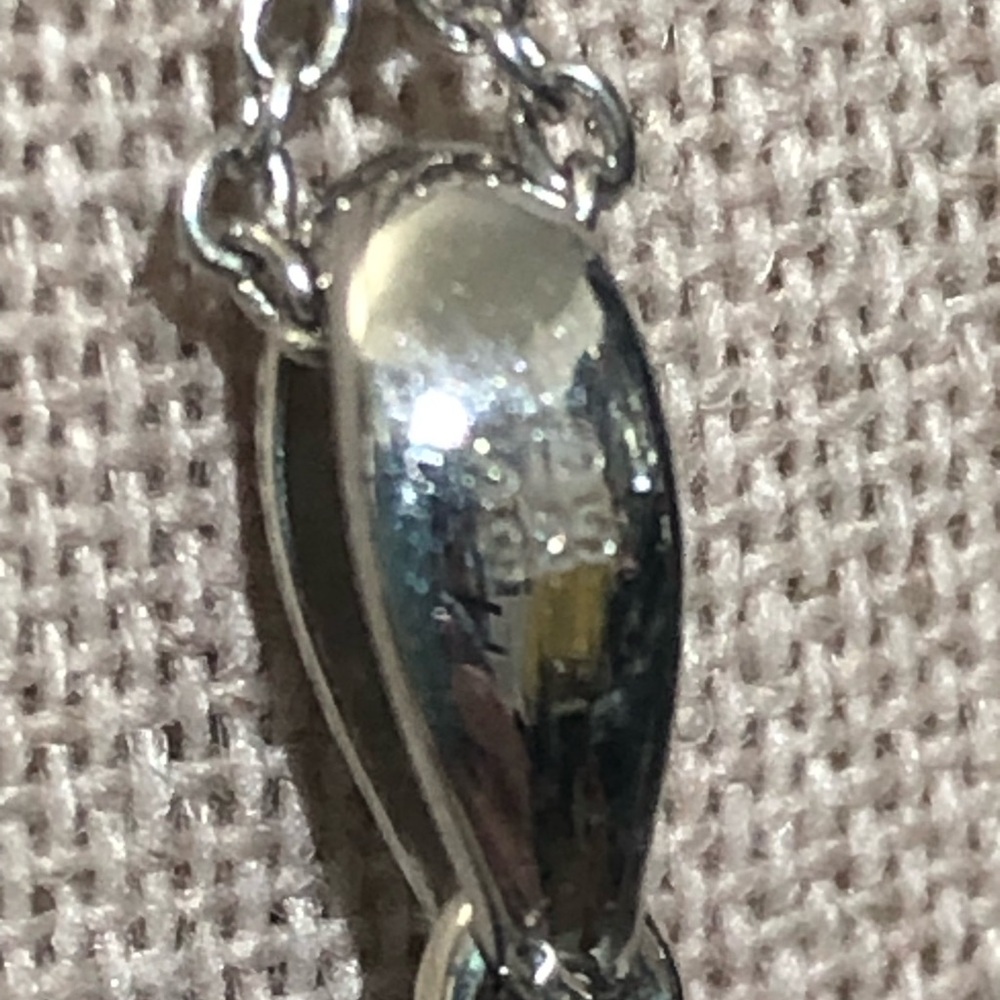 925 Sterling Silver Rainbow CZ Gemstone Pendant with 925 Chain 25” both 8.51g - Picture 7 of 10